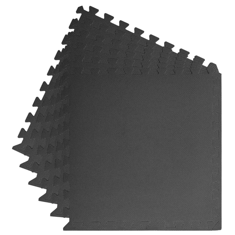 Tapis de sol de piscine 6 pcs Noir 2,16 ㎡ Mousse EVA - 5