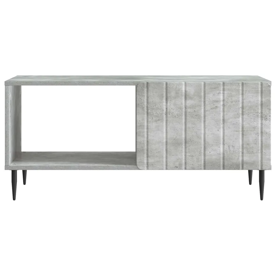 Table basse Gris béton 90 x 50 x 40 cm Bois d'ingénierie - 5