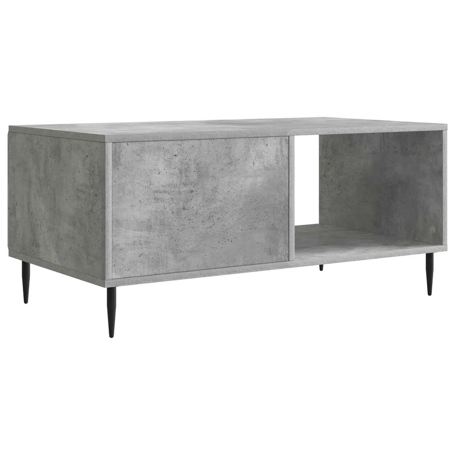 Table basse Gris béton 90 x 50 x 40 cm Bois d'ingénierie - 7