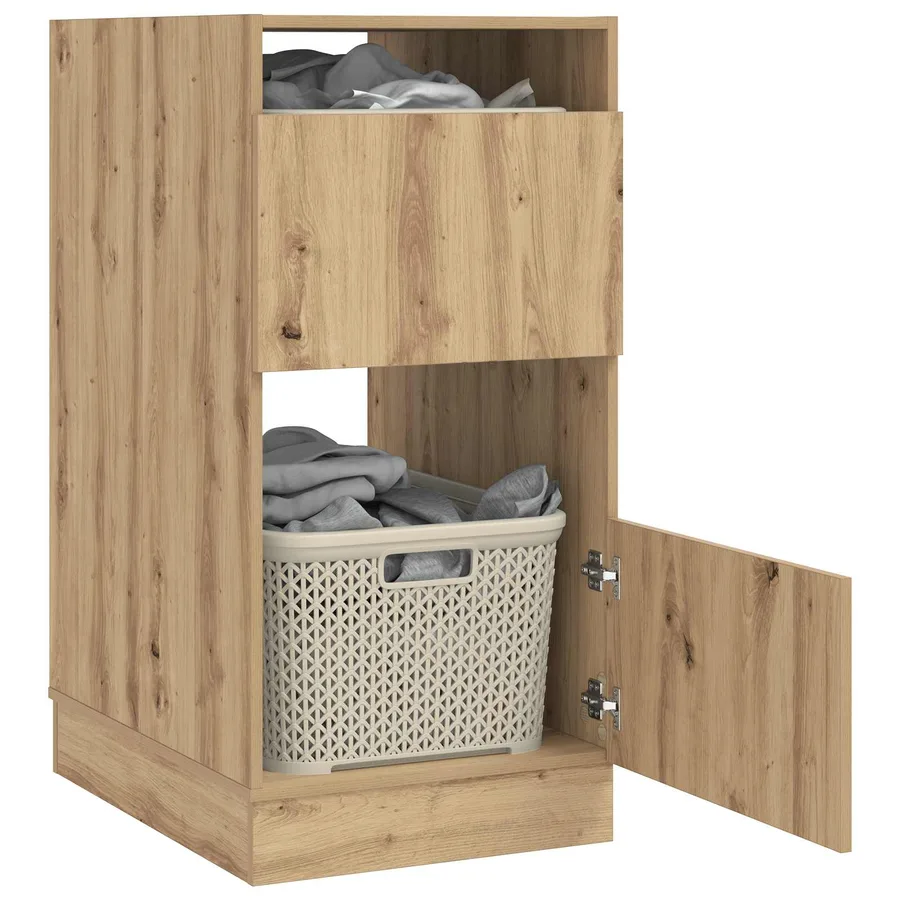 Armoire à Laver avec stockage Chêne artisanal 50 x 68 x 102 cm - 3