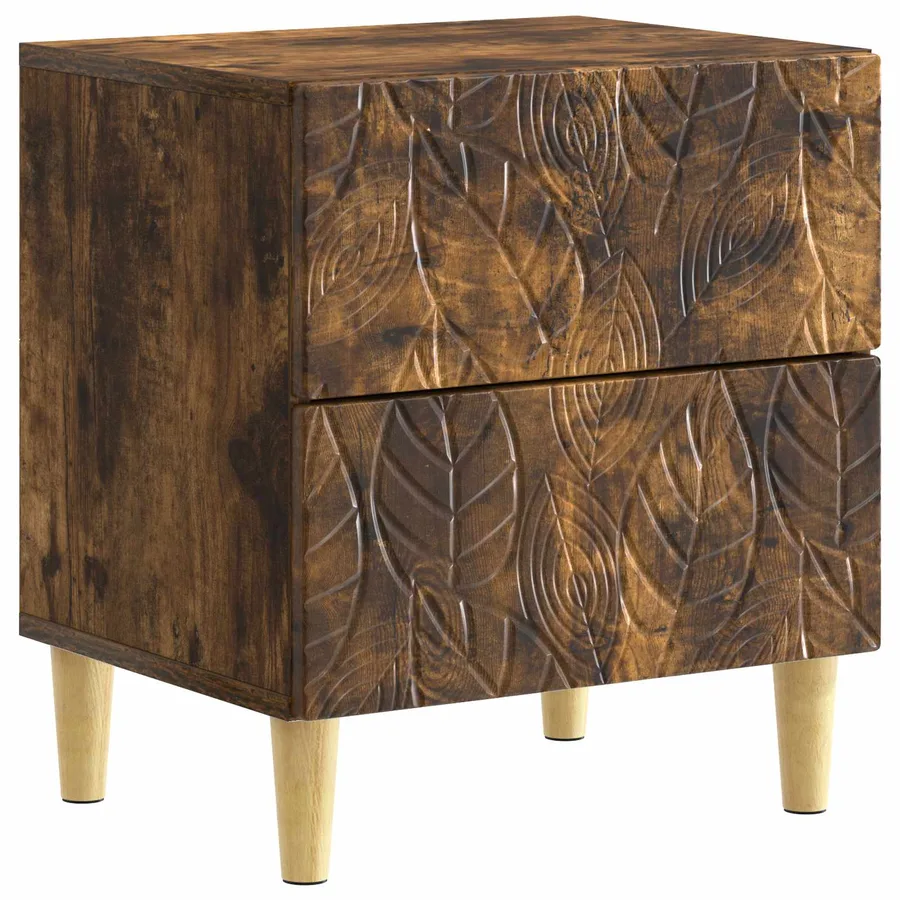 Table de chevet 2 pcs Chêne fumé 43 x 34,5 x 48 cm - 4
