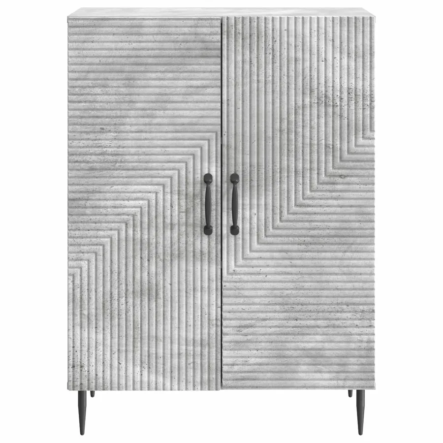 Buffet Gris béton 66 x 34,5 x 89,5 cm Bois d'ingénierie - 6