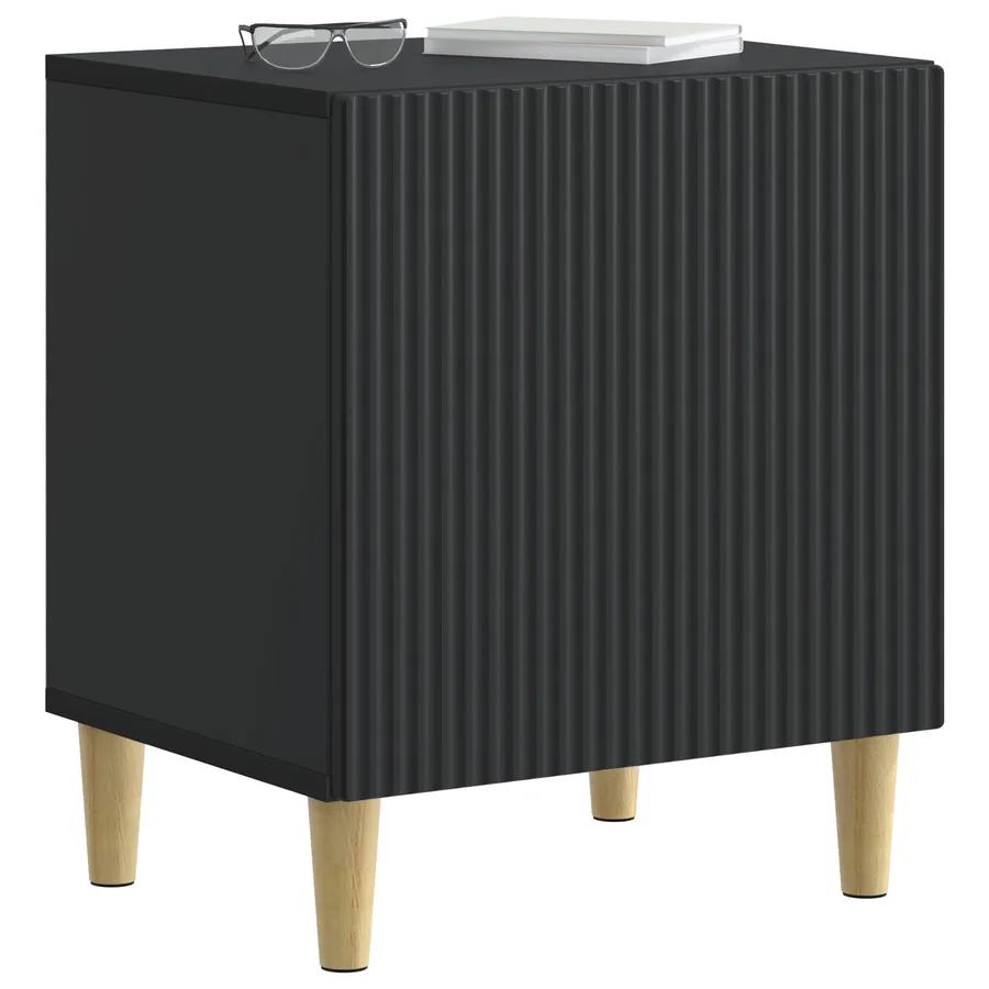 Cabinet de chevet 2 pcs Noir 43 x 34,5 x 50 cm - 3