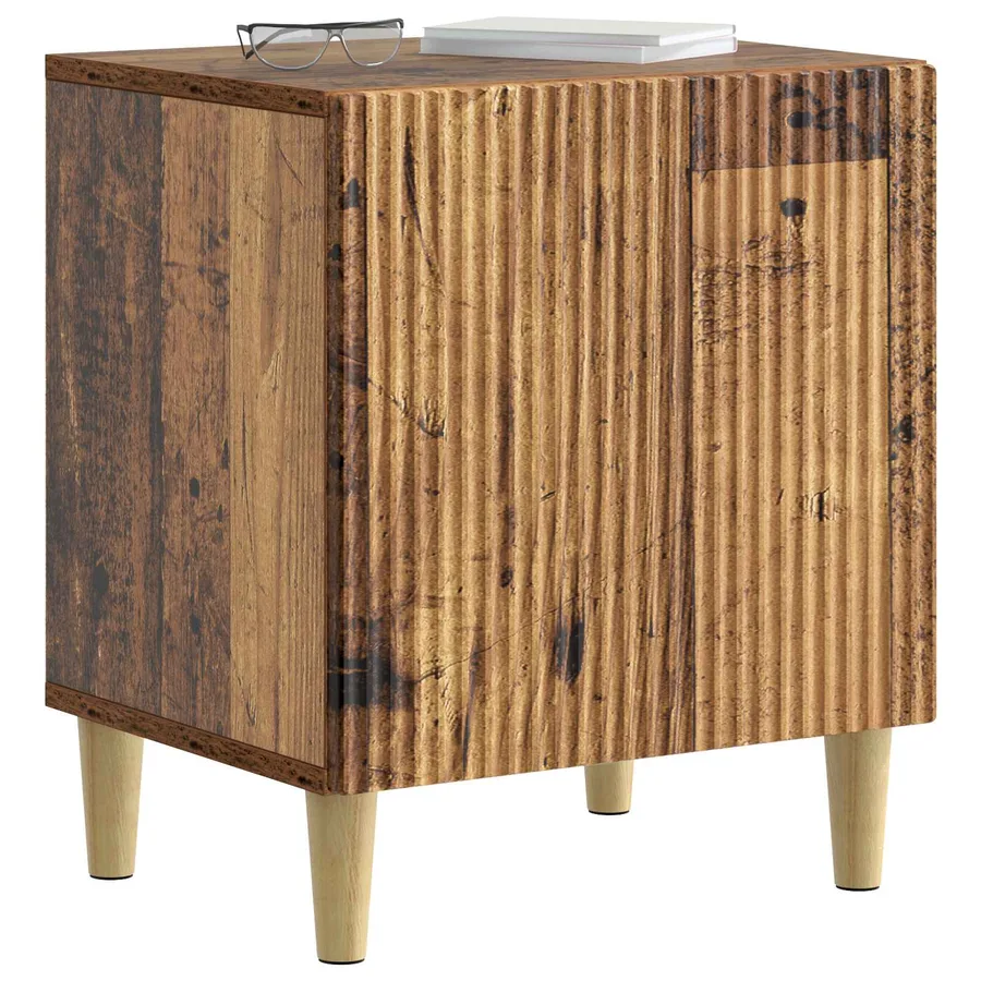 Cabinet de chevet 2 pcs Bois ancien 43 x 34,5 x 50 cm - 3