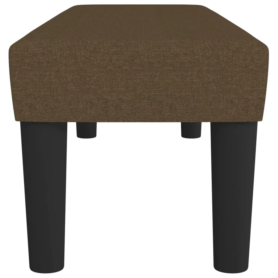 Banc Marron foncé 100x30x30 cm Tissu - 4