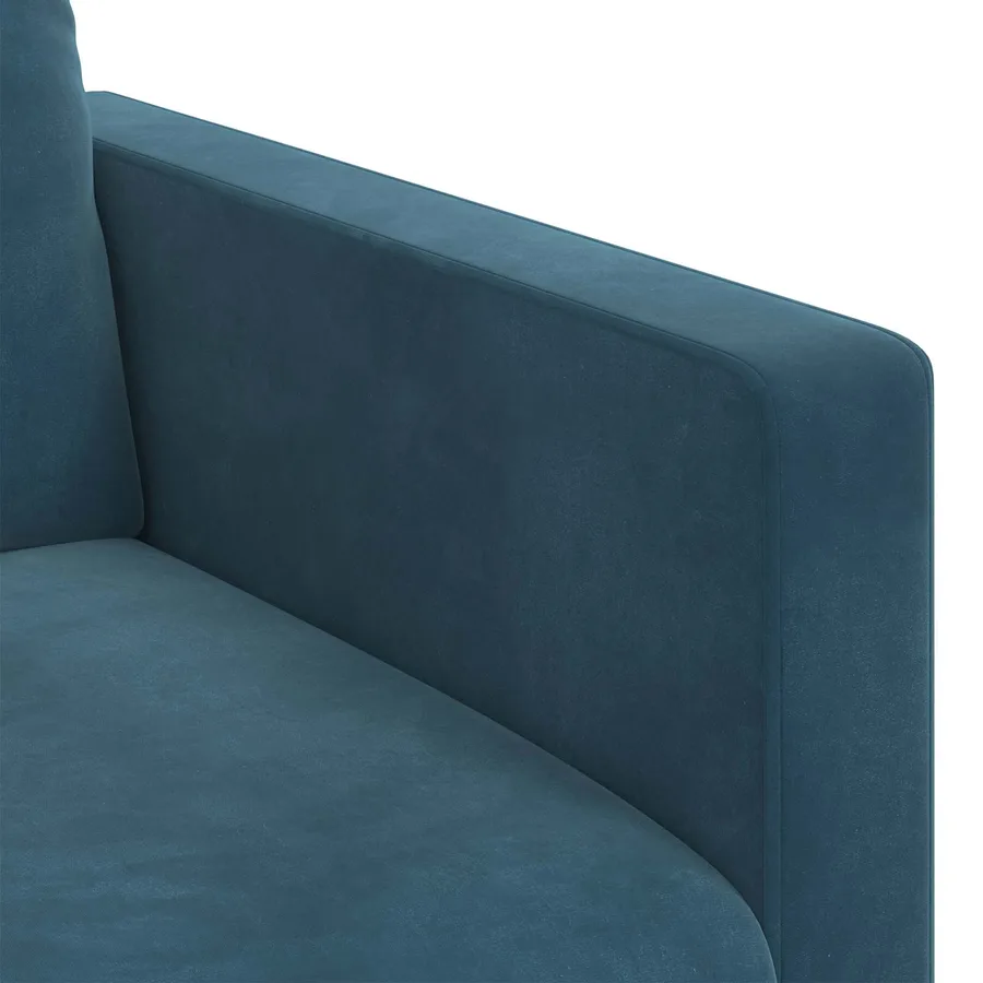 Canapé Bleu 78 x 78 x 80 cm Velours - 7