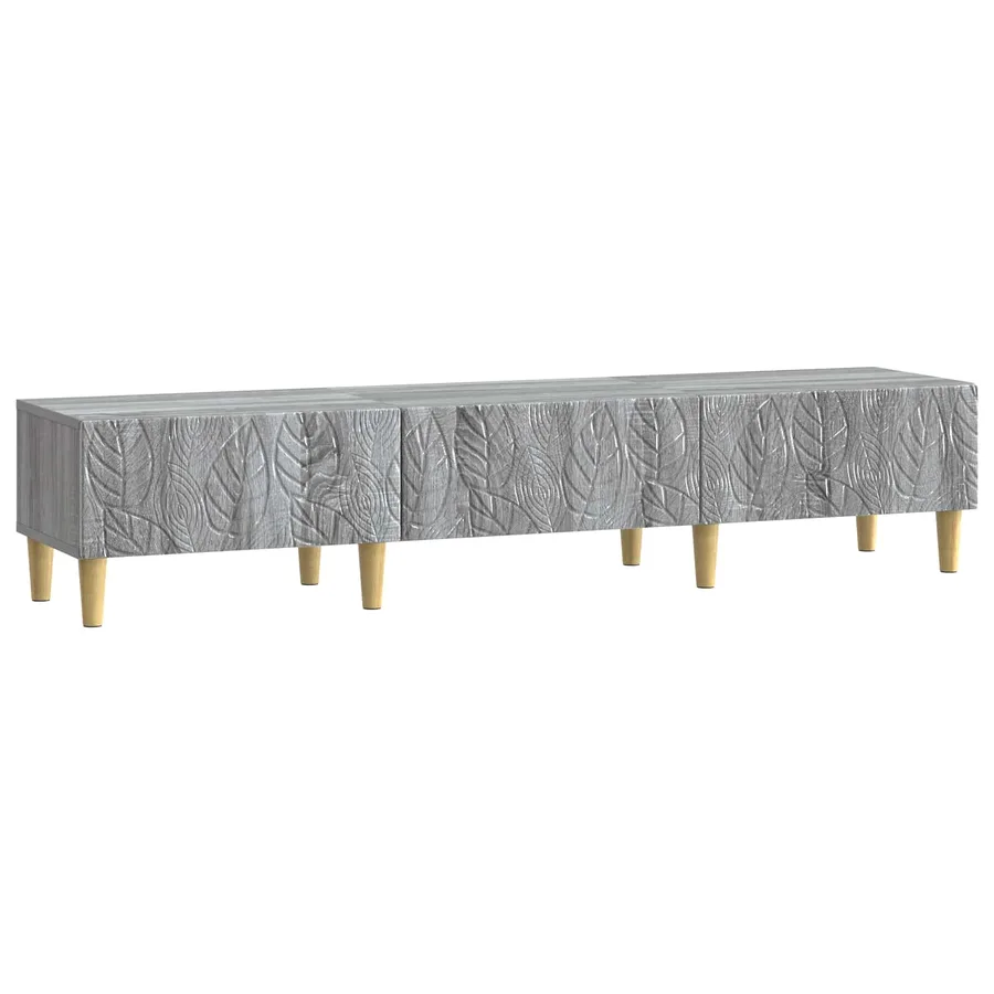 Meuble TV 147 x 34,5 x 30 cm Sonoma gris Bois d'ingénierie - 2