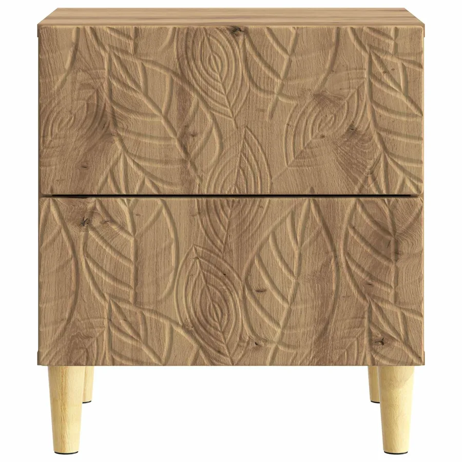 Table de chevet Chêne artisanal 43 x 34,5 x 48 cm - 4