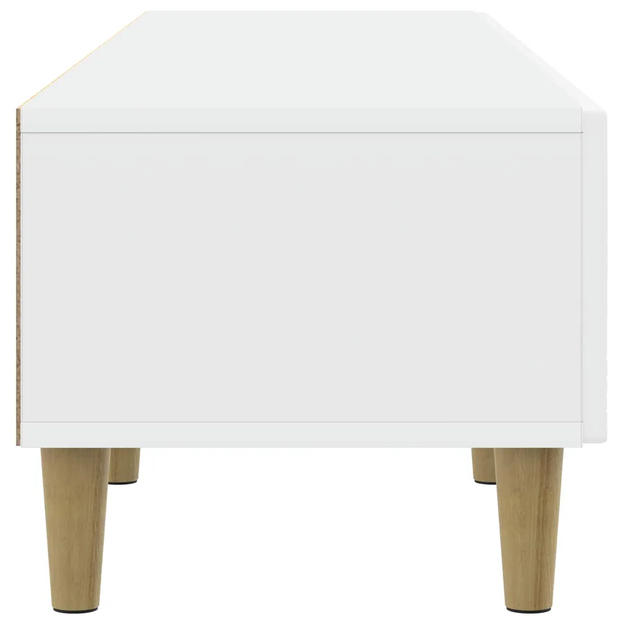 Meuble TV 147 x 34,5 x 30 cm Blanc Bois d'ingénierie - 6