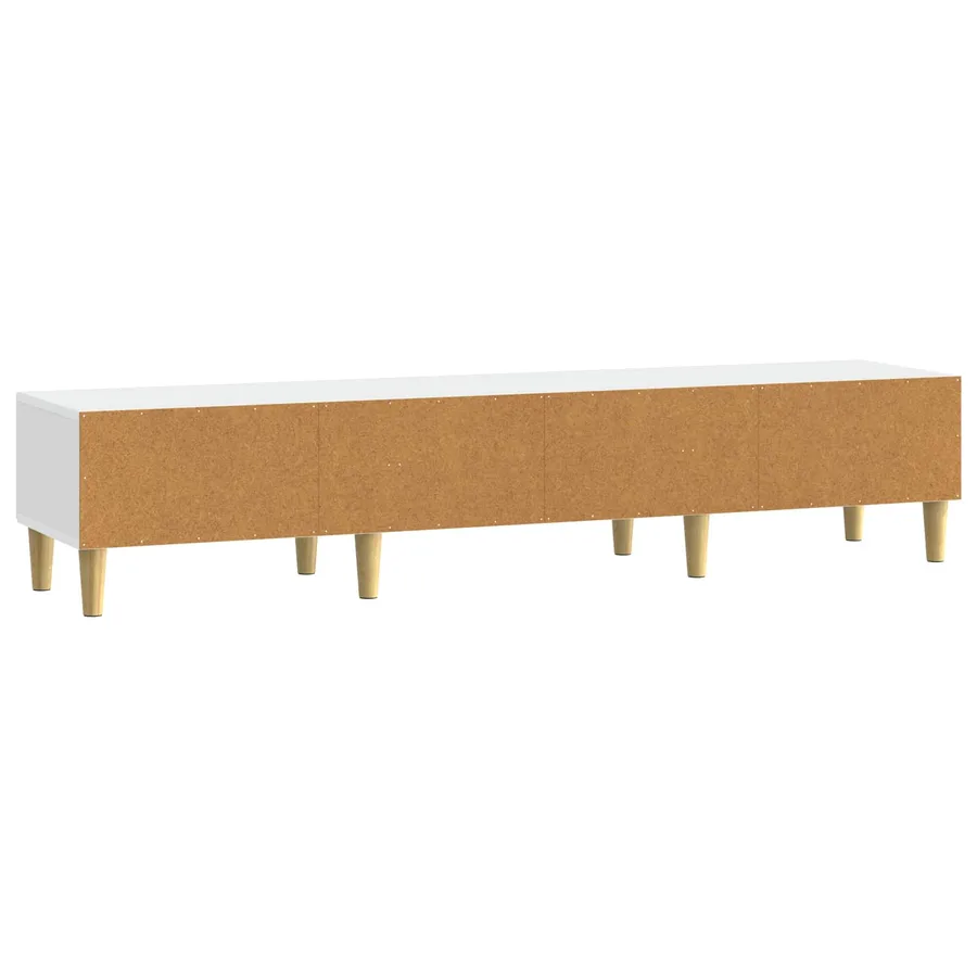 Meuble TV 147 x 34,5 x 30 cm Blanc Bois d'ingénierie - 7