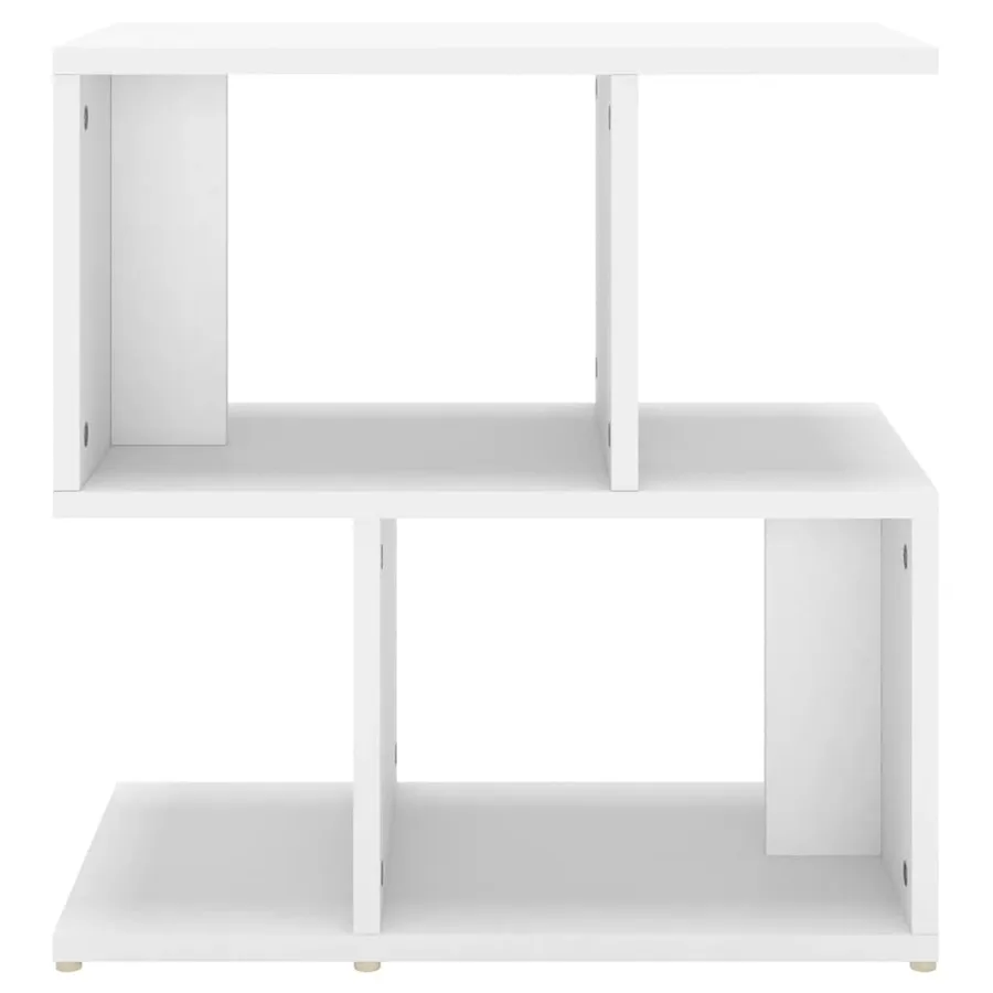 Table de chevet blanc 50x30x51,5 cm bois d'ingénierie - 4