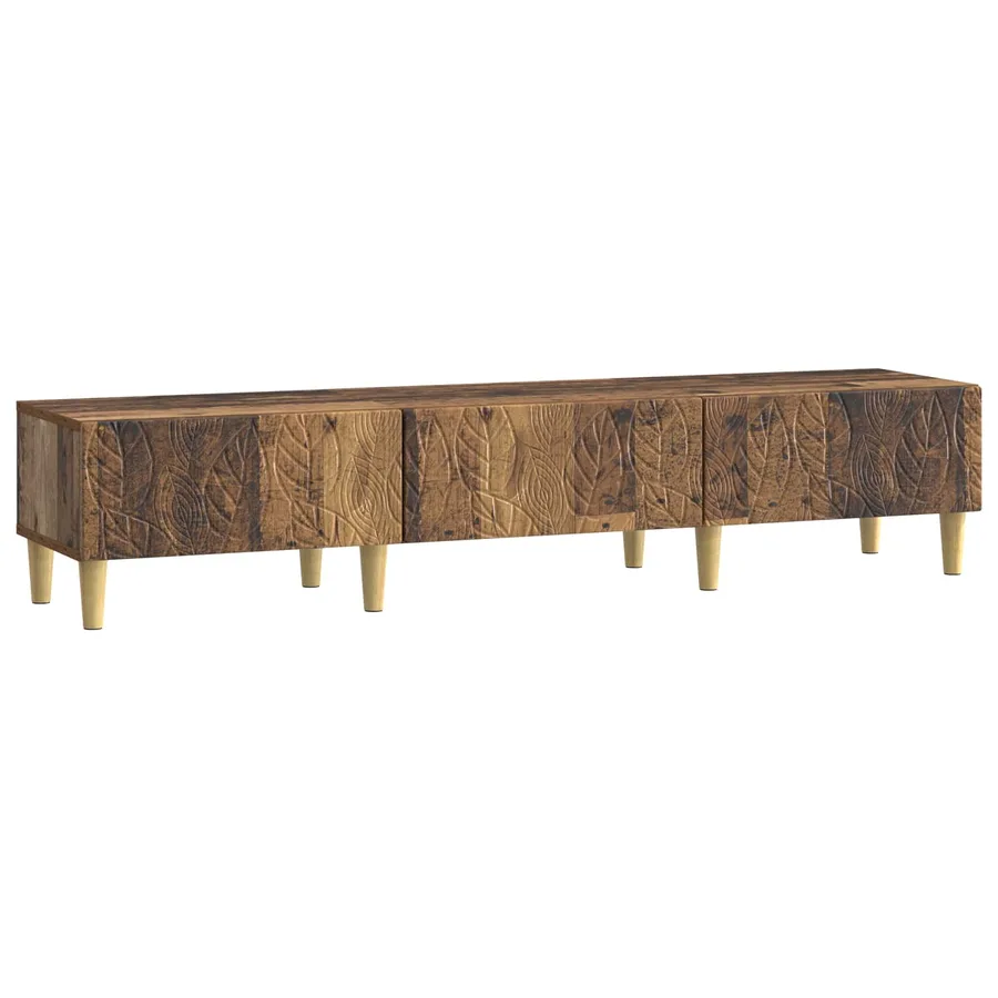 Meuble TV 147 x 34,5 x 30 cm Bois ancien Bois d'ingénierie - 2