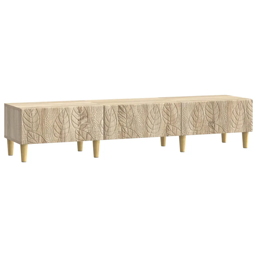 Meuble TV 147 x 34,5 x 30 cm Chêne Sonoma Bois d'ingénierie - 2