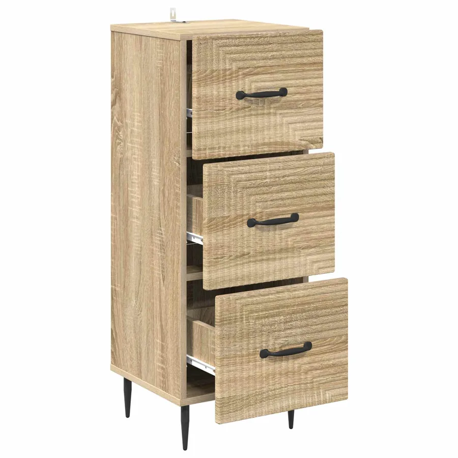 Armoire à tiroirs Chêne Sonoma 33 x 34,5 x 89,5 cm - 5