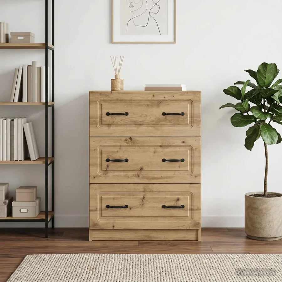 Armoire à tiroirs 66 x 34,5 x 87 cm Bois d'ingénierie - 4