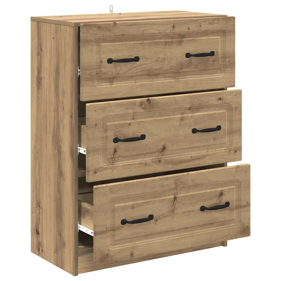 Armoire à tiroirs 66 x 34,5 x 87 cm Bois d'ingénierie - 5