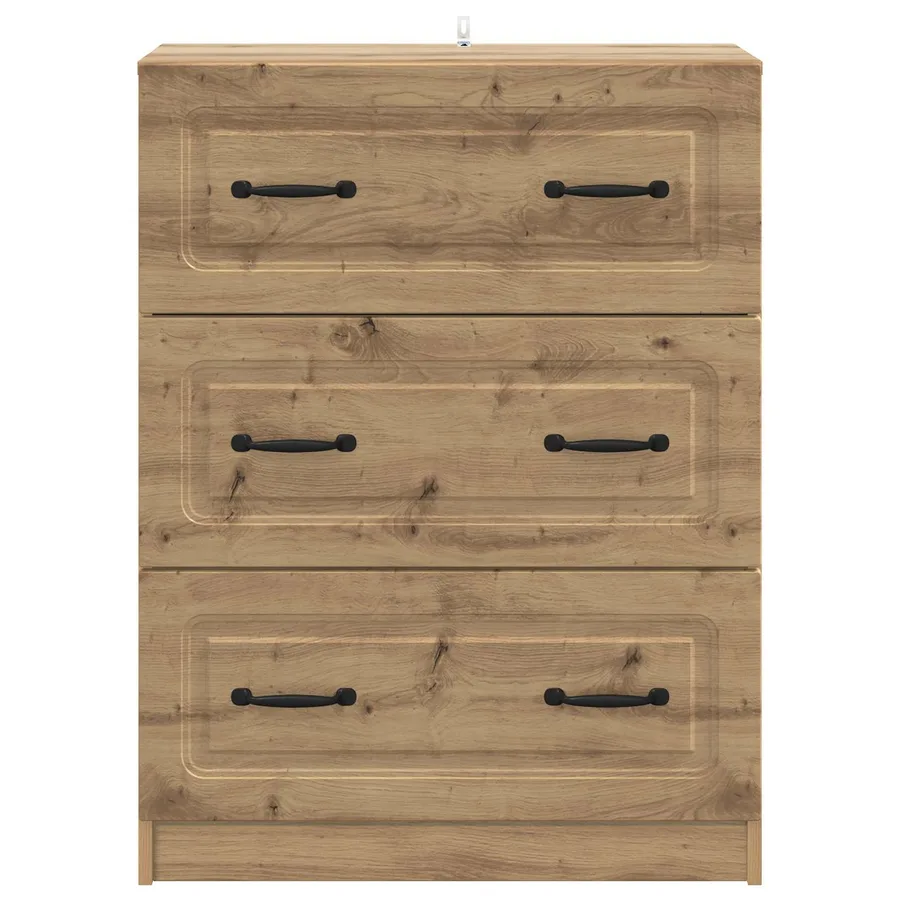 Armoire à tiroirs 66 x 34,5 x 87 cm Bois d'ingénierie - 6