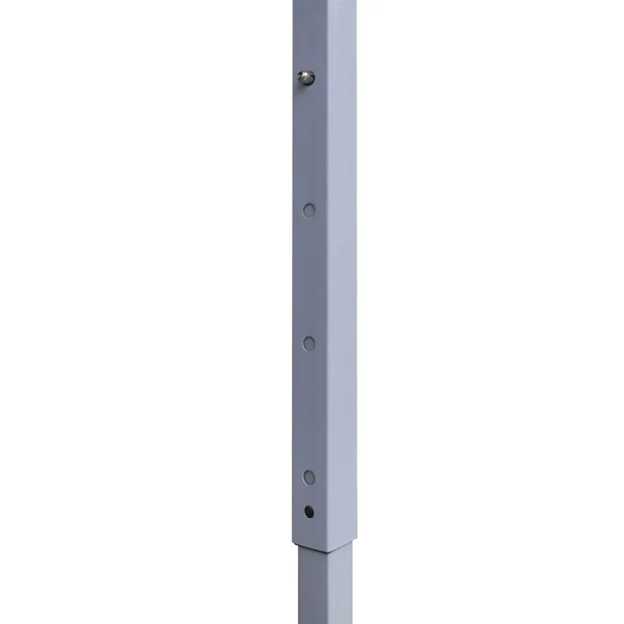 Tente de réception pliable avec 2 parois 2x2 m Acier Blanc - 4
