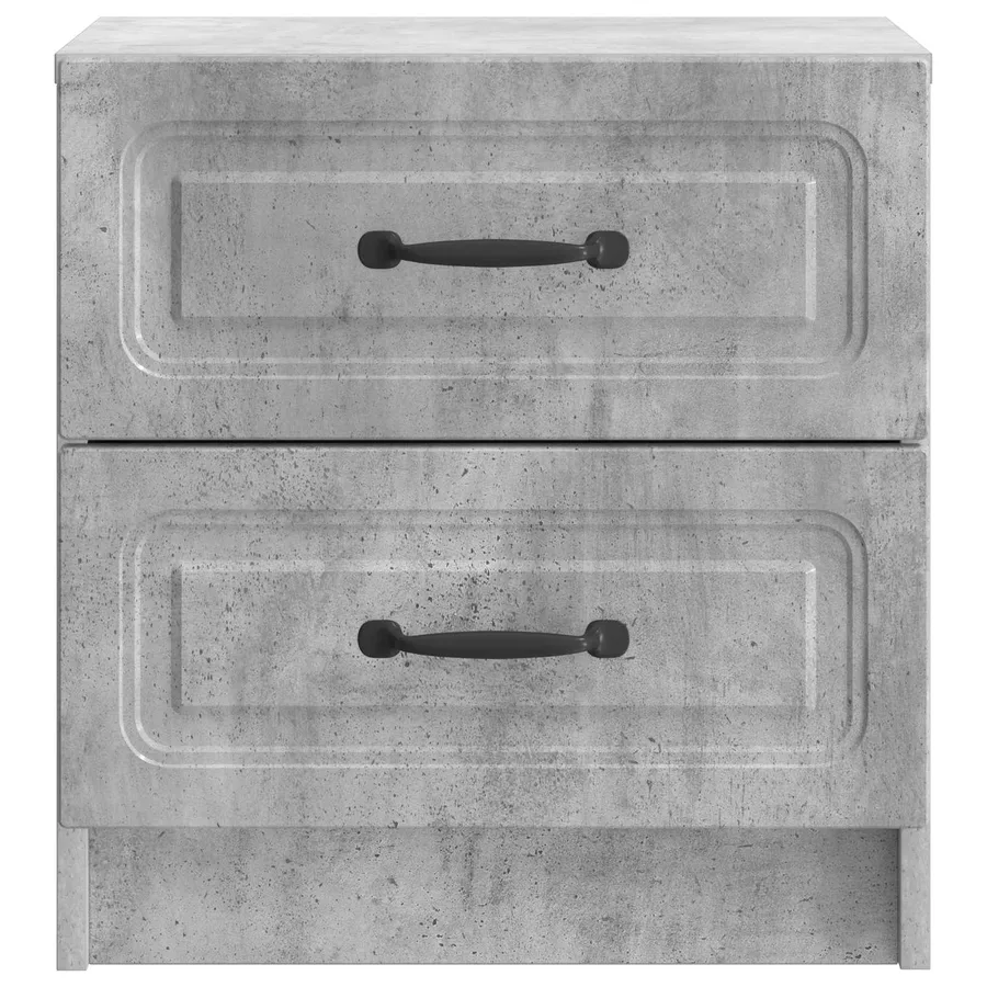 Cabinet de chevet 2 pcs Gris béton 43 x 34,5 x 44,5 cm - 7