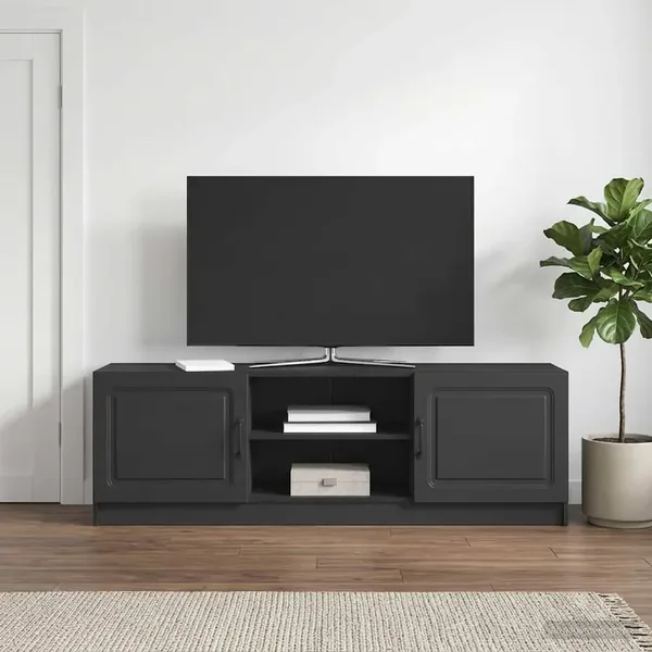 Meuble TV Noir 150 x 31 x 47 cm Bois d'ingénierie