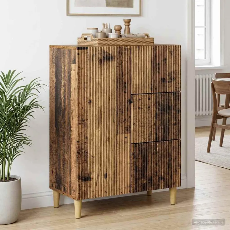 Buffet Bois ancien 66 x 34,5 x 90 cm Bois d'ingénierie - 4