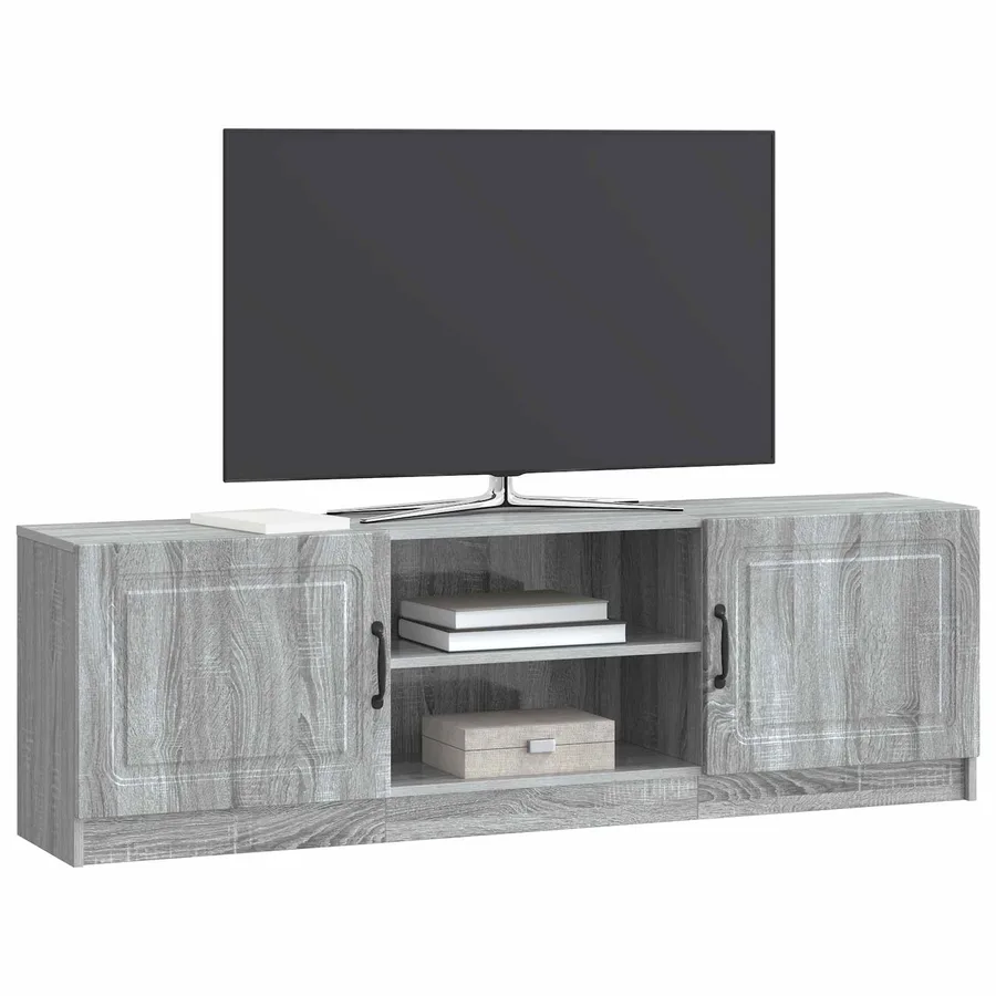 Meuble TV Sonoma gris 150 x 31 x 47 cm Bois d'ingénierie - 3