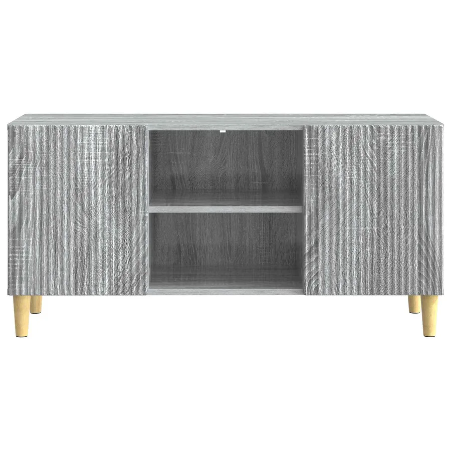 Meuble TV Sonoma gris 102 x 34,5 x 50 cm Bois d'ingénierie - 6