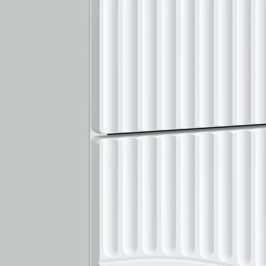 Cabinet de chevet avec tiroir 2 pcs Blanc 43 x 34,5 x 44,5 cm - 10