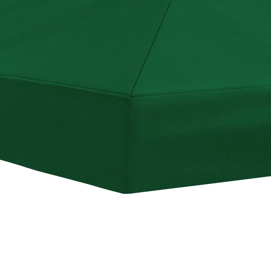 Housse de canopée de gazebo 6 x 3 m Vert Polyester 190 - 5