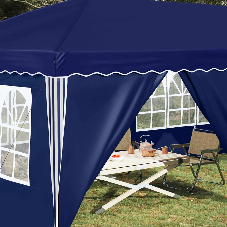 Tente de fête pop-up 575 x 288 x 245 cm Bleu - 3