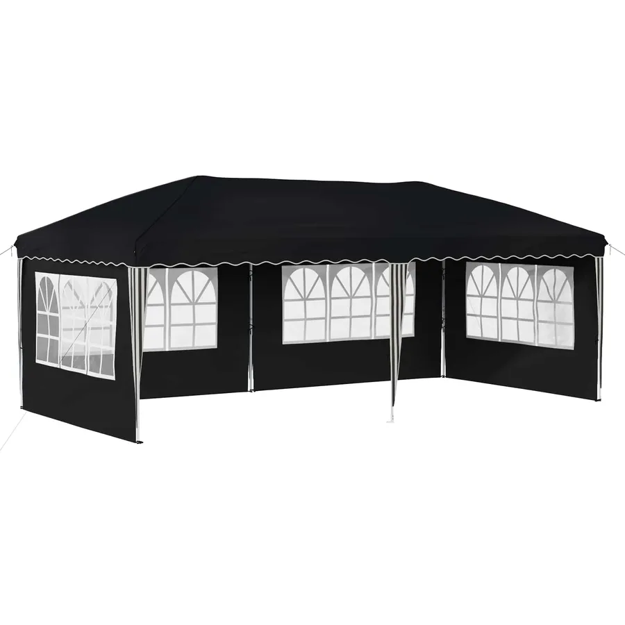 Tente de fête pop-up 575 x 289 x 245 cm Anthracite - 2