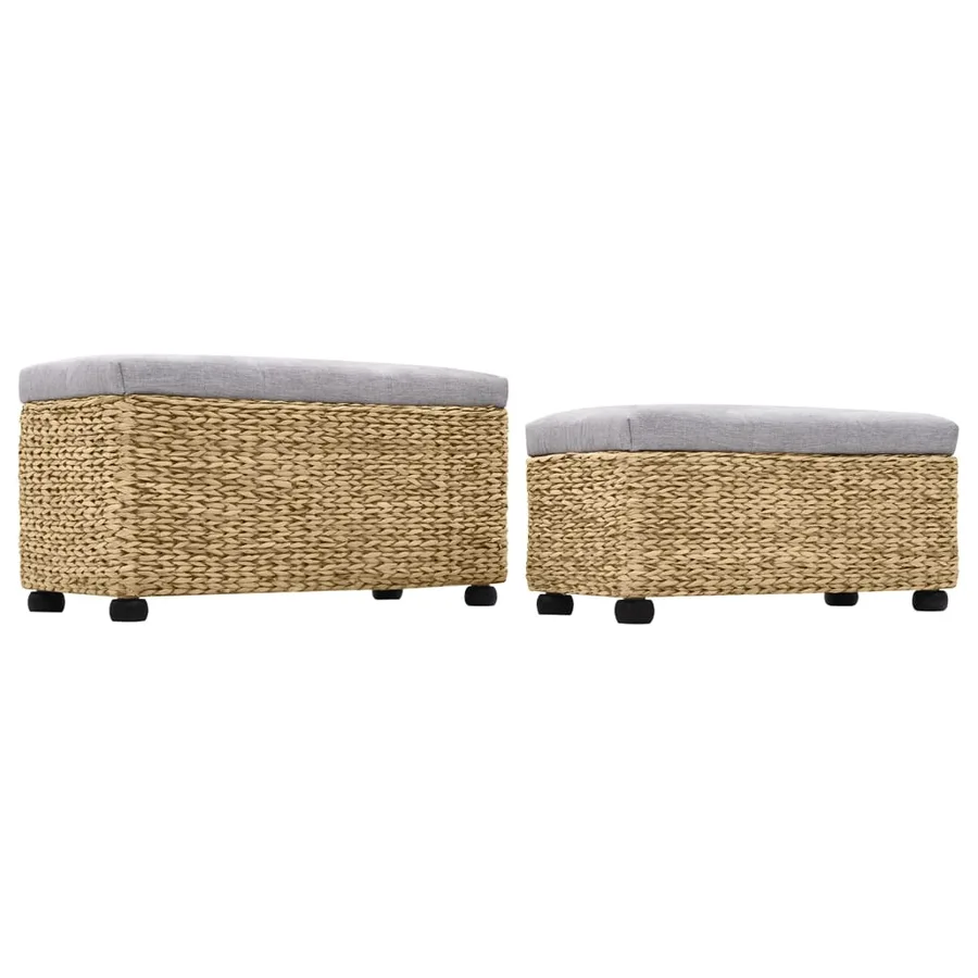 Ensemble de banc lot de 2 Jacinthe d'eau Gris - 3