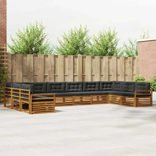 Ensembles de canapés 7 pc Naturel et Anthracite