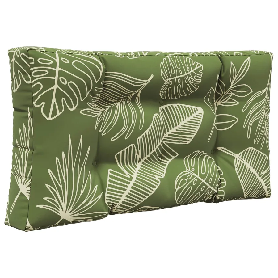 Coussin de canapé d'extérieur 3 pcs Modèle feuille Polyester - 5