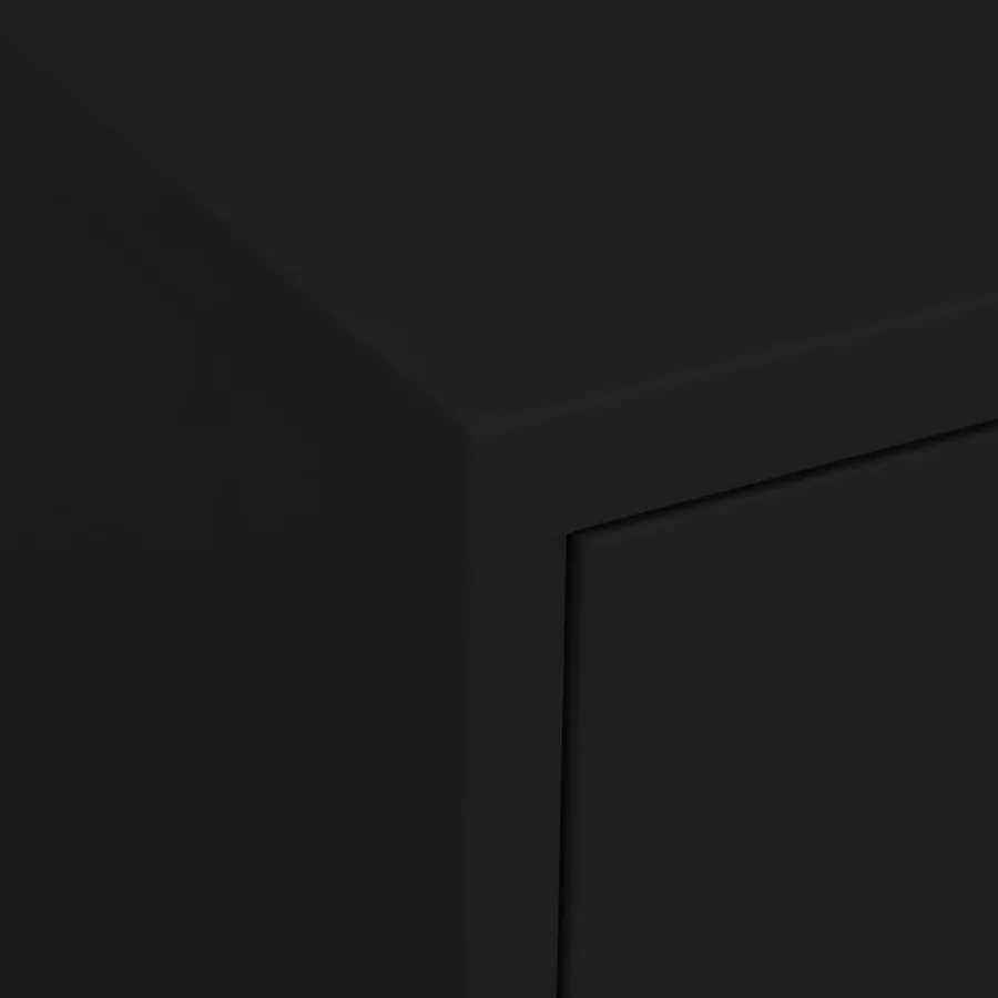 Armoire de rangement Noir 80x35x101,5 cm Acier - 8