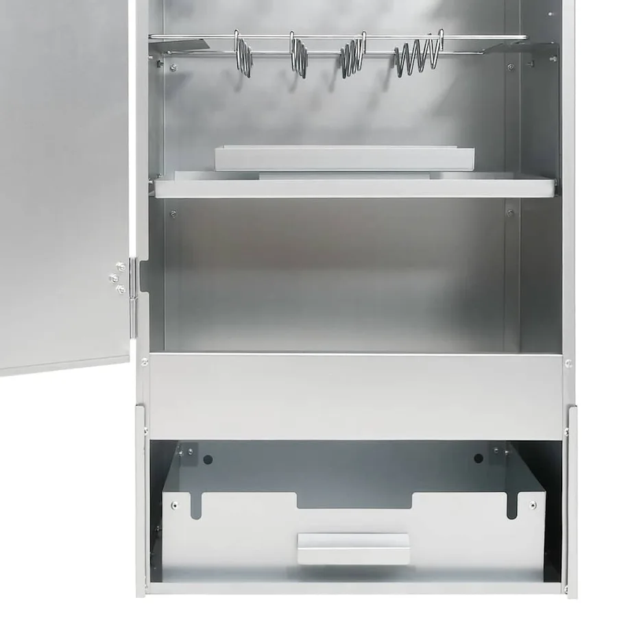 Fumoir pour four à barbecue avec copeaux de bois 44,5x29x110 cm - 9