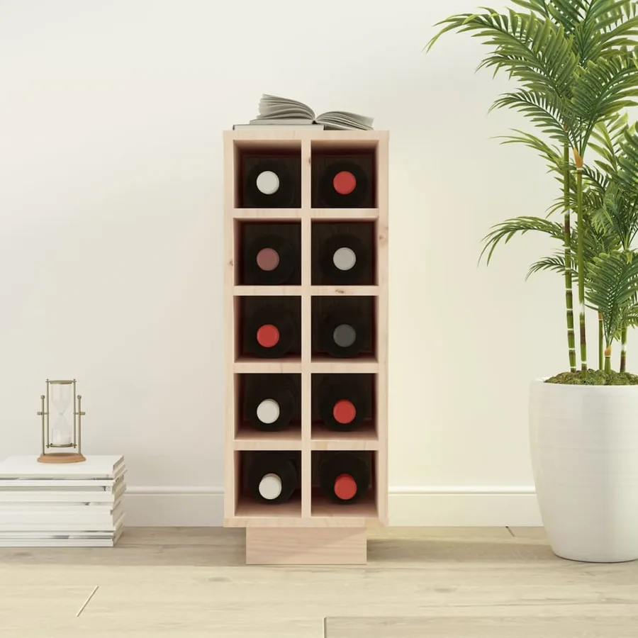 Armoire à vin 23x34x61 cm Bois de pin massif - 3