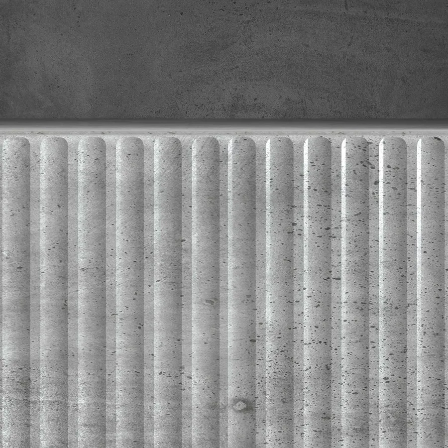 Meuble TV Gris béton 102 x 34,5 x 50 cm Bois d'ingénierie - 10