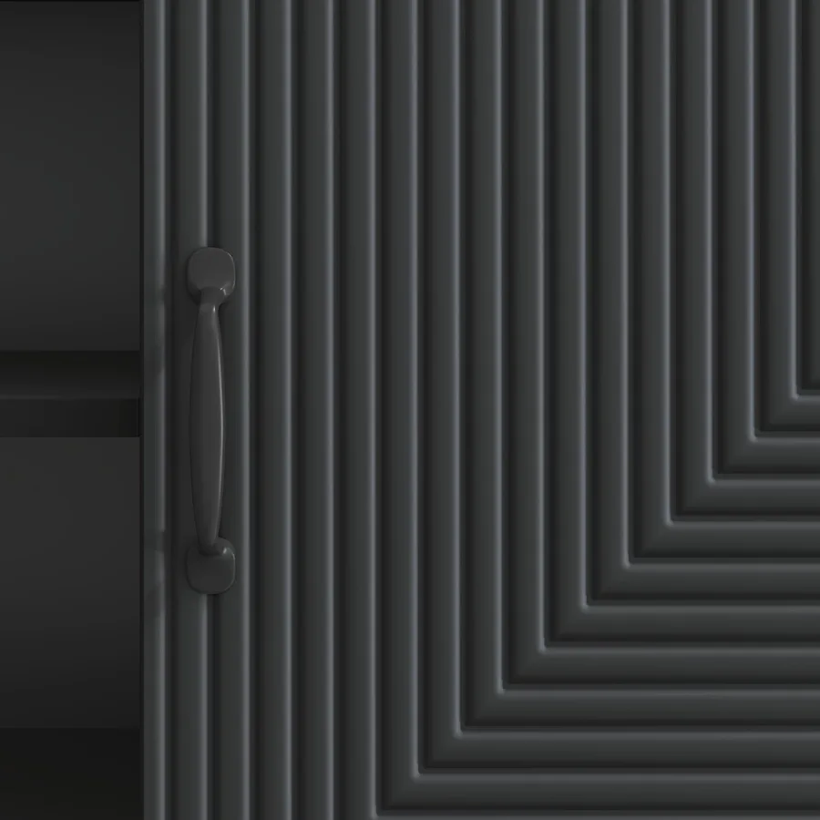 Meuble TV Noir 150 x 31 x 50 cm Bois d'ingénierie - 10
