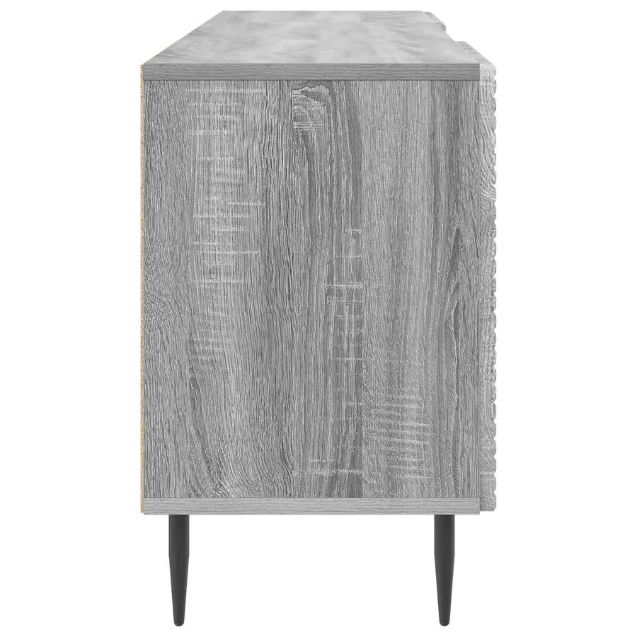 Meuble TV Sonoma gris 150 x 31 x 50 cm Bois d'ingénierie - 7