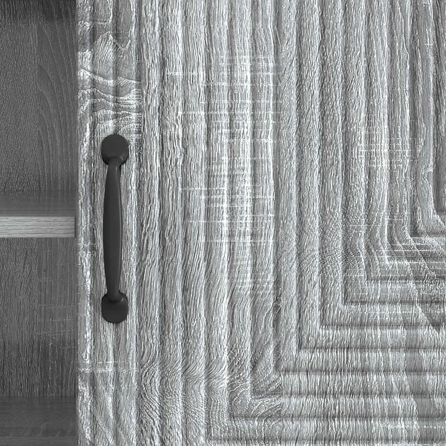 Meuble TV Sonoma gris 150 x 31 x 50 cm Bois d'ingénierie - 8