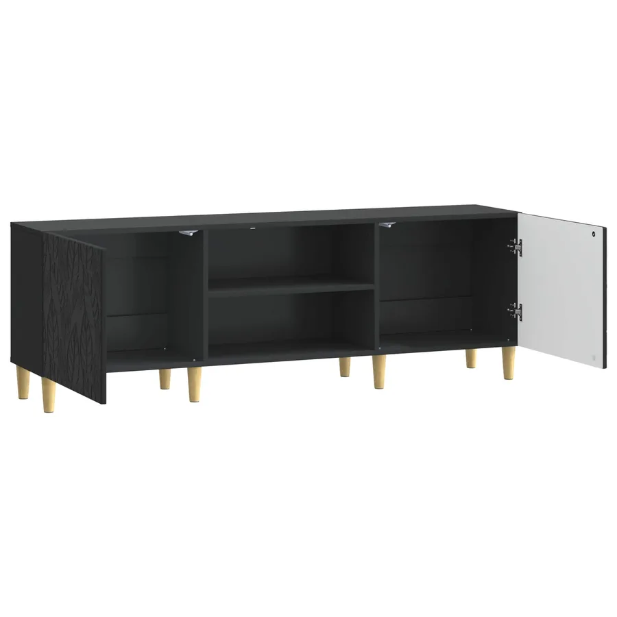Meuble TV 150 x 31 x 50 cm Noir Bois d'ingénierie - 4