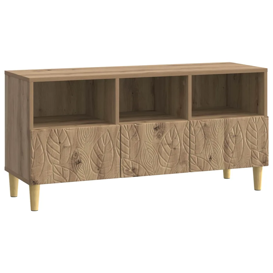 Meuble TV 102 x 34,5 x 50 cm Chêne artisanal Bois d'ingénierie - 2