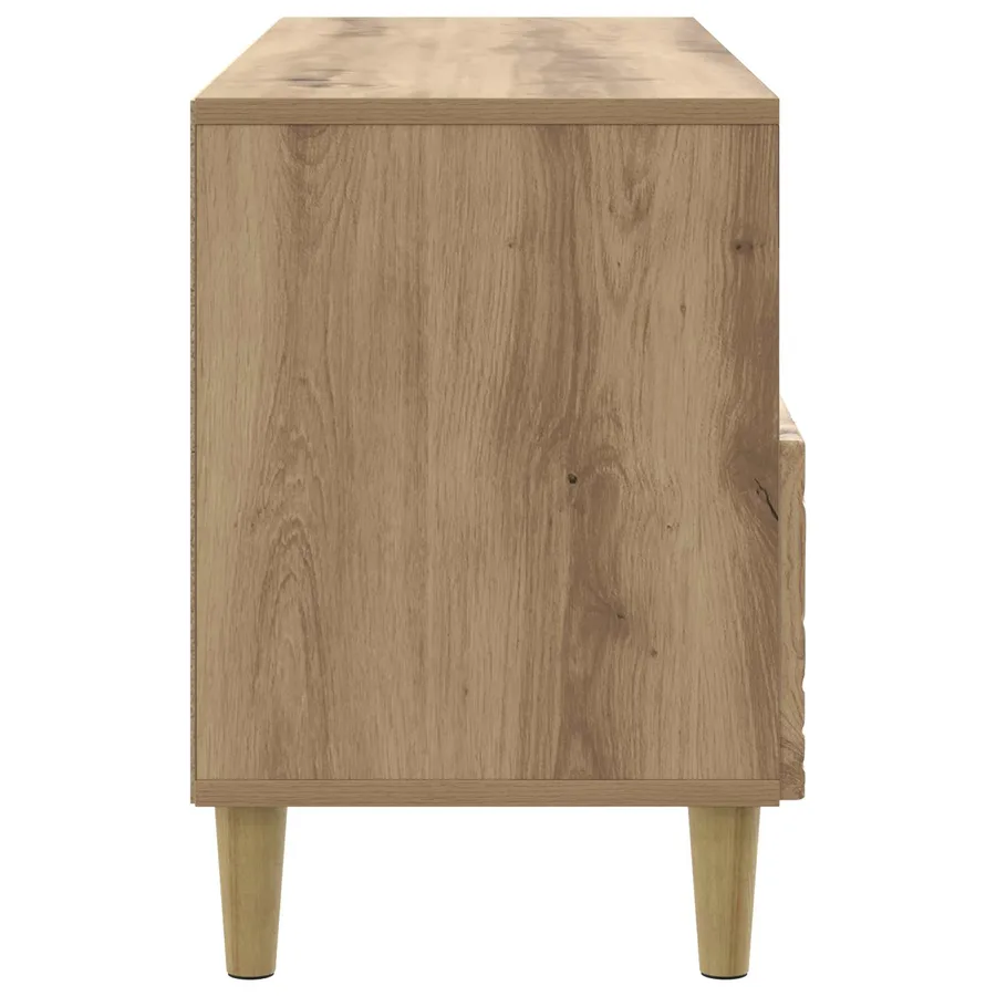 Meuble TV 102 x 34,5 x 50 cm Chêne artisanal Bois d'ingénierie - 6