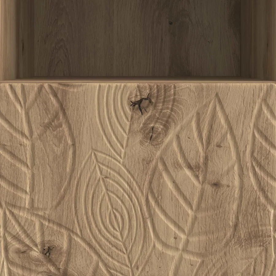 Meuble TV 102 x 34,5 x 50 cm Chêne artisanal Bois d'ingénierie - 9