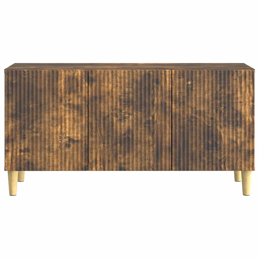 Meuble TV Chêne fumé 99 x 34,5 x 50 cm Bois d'ingénierie - 6