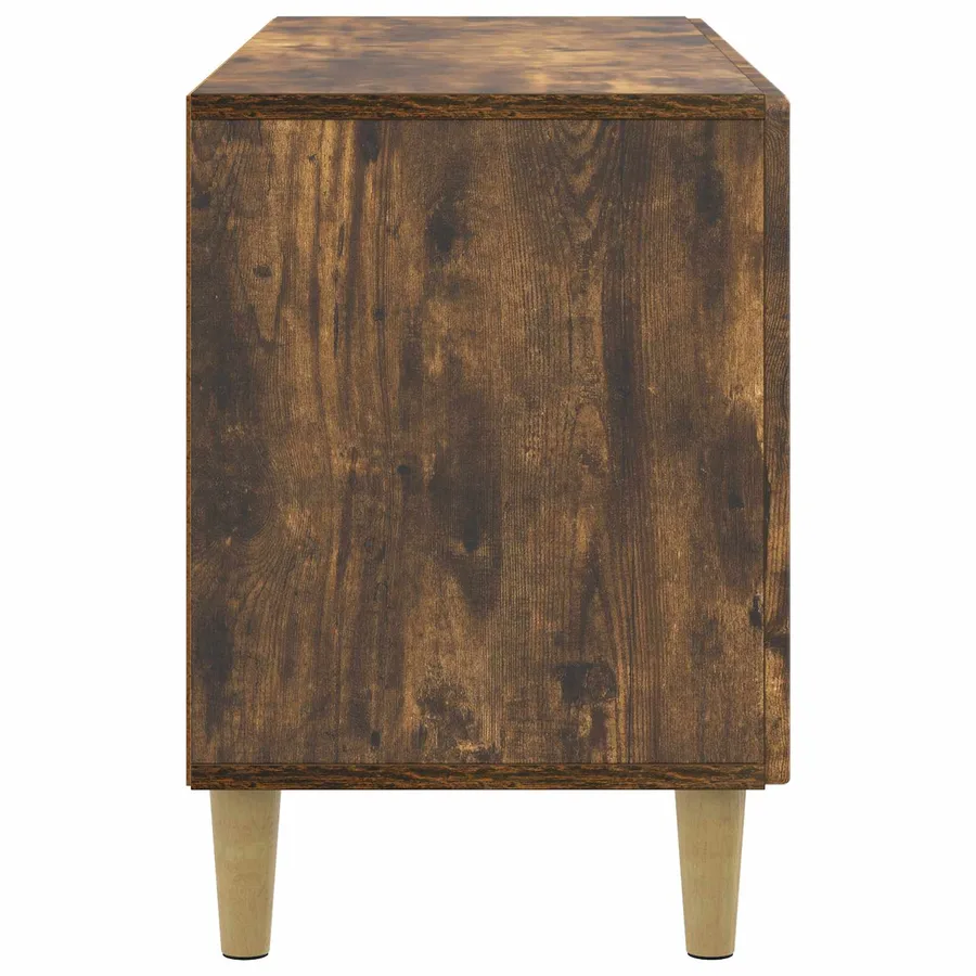 Meuble TV Chêne fumé 99 x 34,5 x 50 cm Bois d'ingénierie - 7