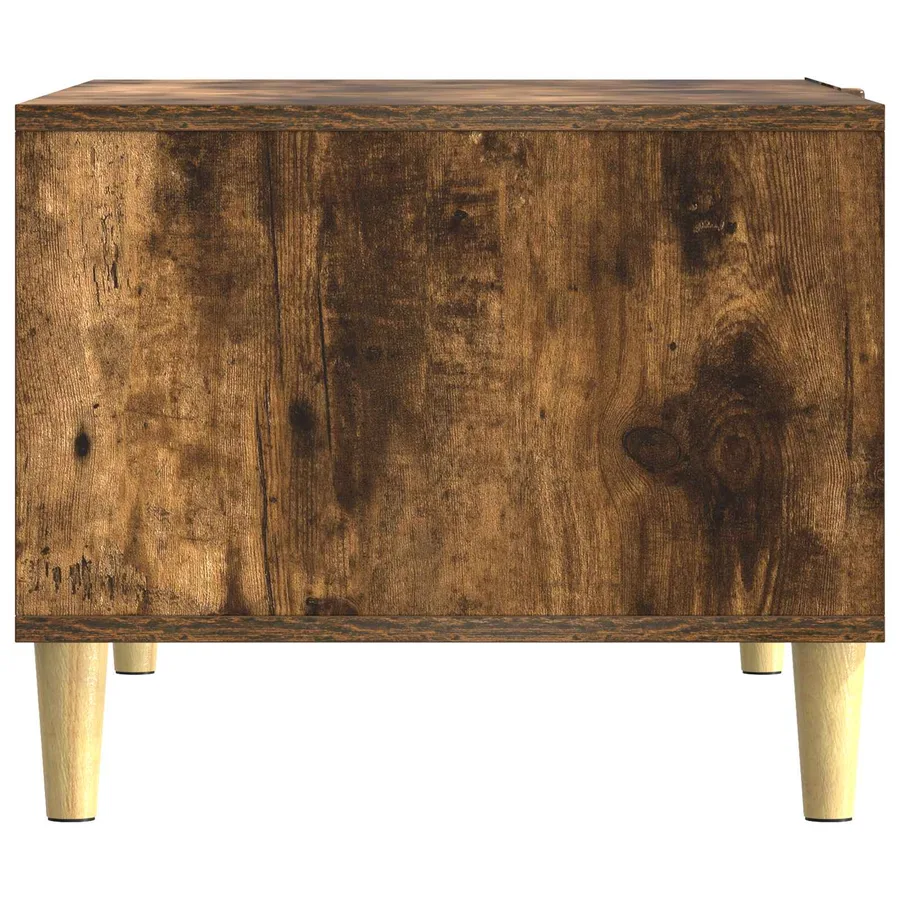Table basse Chêne fumé 90 x 50 x 40 cm Bois d'ingénierie - 5