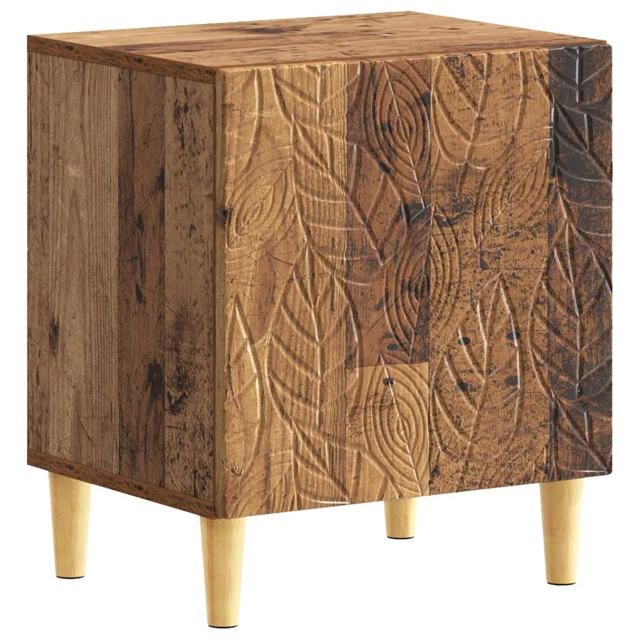 Table de chevet Bois ancien 43 x 34,5 x 50 cm Bois d'ingénierie - 2