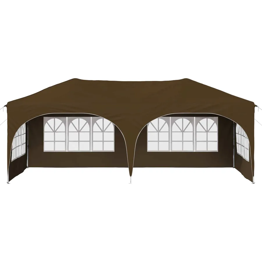 Tente de fête pop-up 575 x 288 x 245 cm Taupe Tissu Oxford - 5